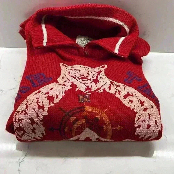 Vintage Red Bear Sweater Size: Large - Picture 6 of 6